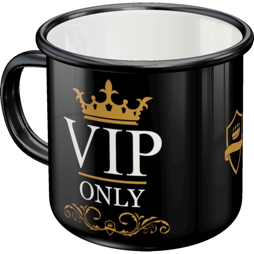 Emaille-Becher Nostalgic Art Retro "VIP Only" (360ml)