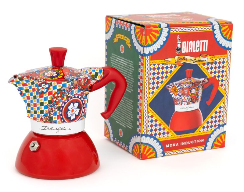 Dolce & Gabbana Bialetti Moka Induktion Rot