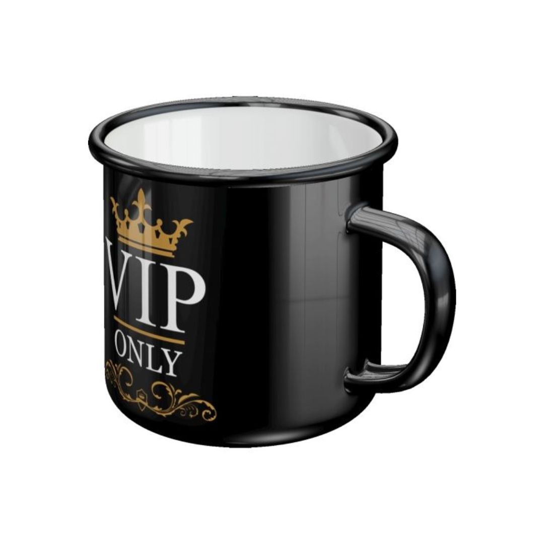 Emaille-Becher Nostalgic Art Retro "VIP Only" (360ml)