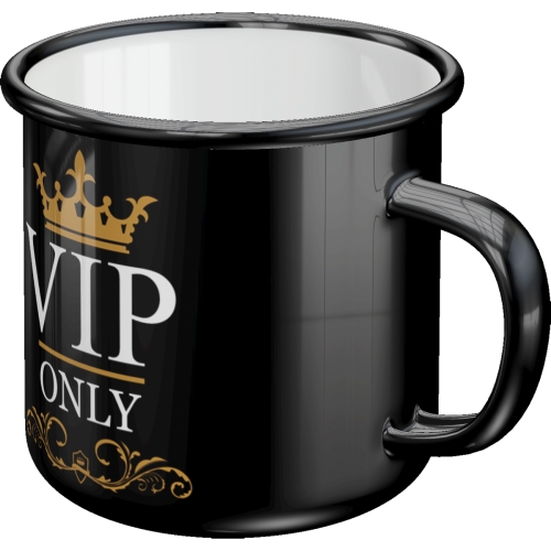 Emaille-Becher Nostalgic Art Retro "VIP Only" (360ml)