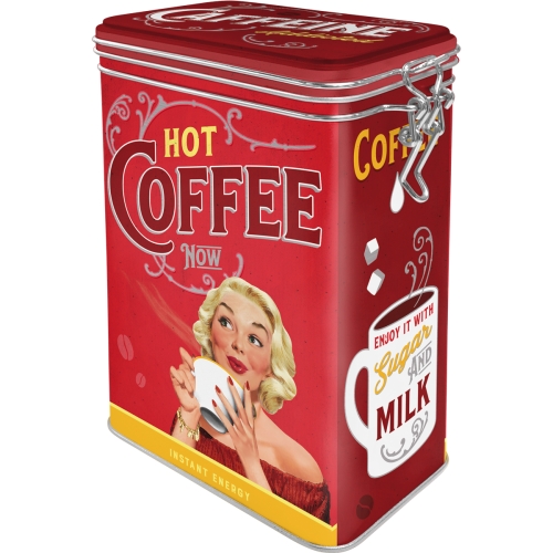 Nostalgic-Art Retro Kaffeedose, Say it 50's –Hot Coffee Now– (1,3l)
