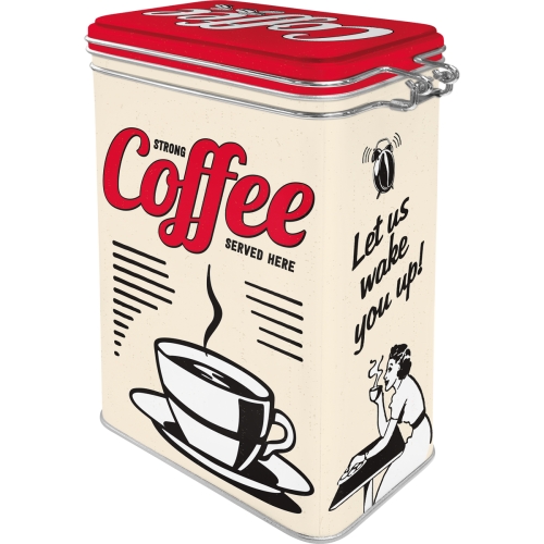 Nostalgic-Art Retro Kaffeedose –Strong Coffee Served Here– (1,3l)