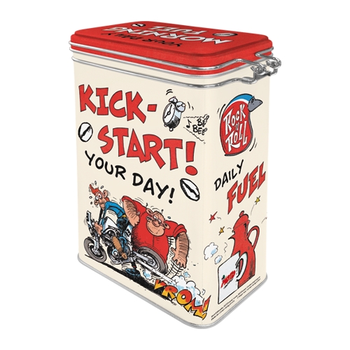 Nostalgic-Art Retro Kaffeedose, MOTOmania – Kick-Start Your Day! – (1,3l)