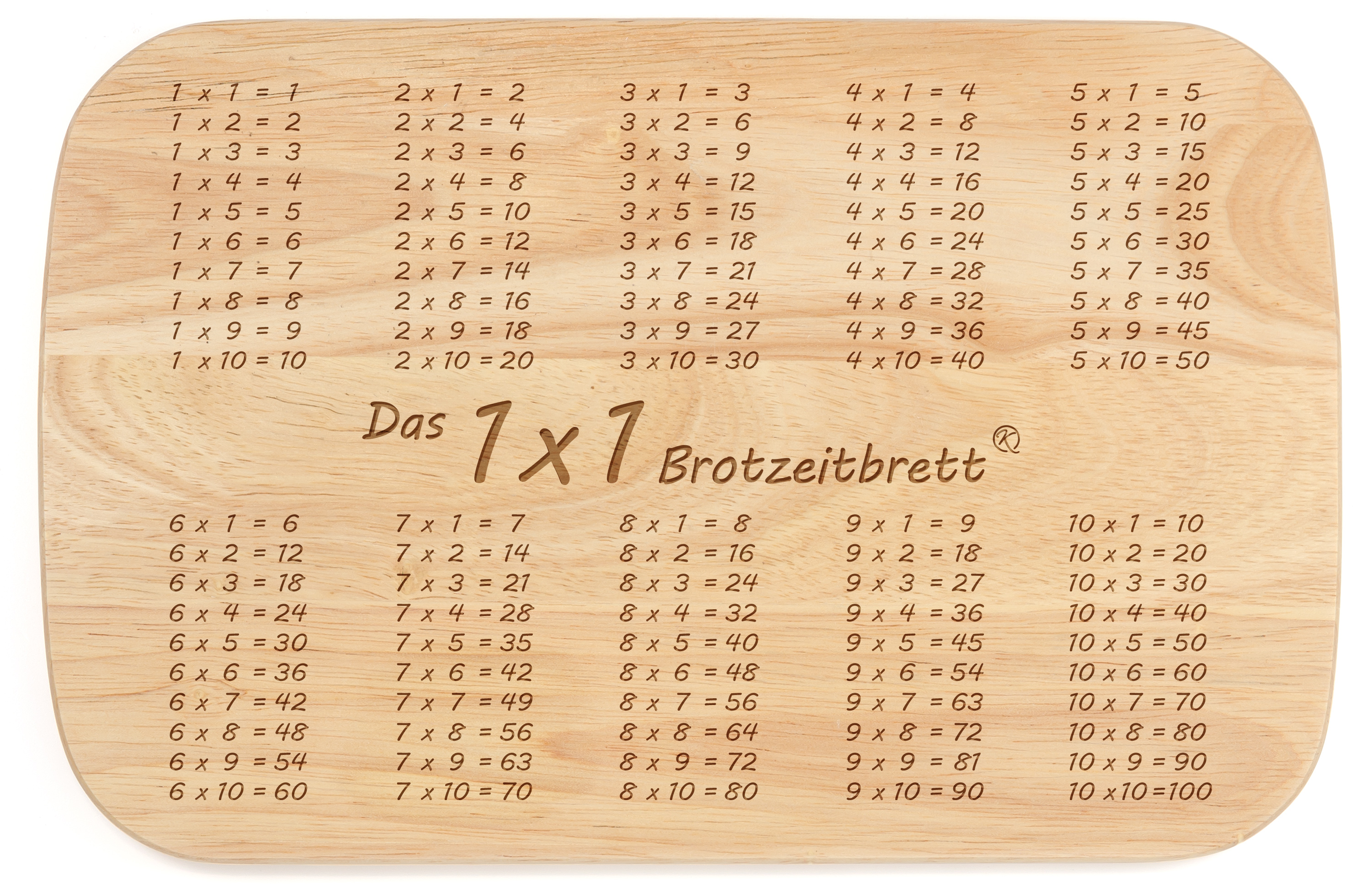 Brotzeitbrett 1 x 1  Gummibaum