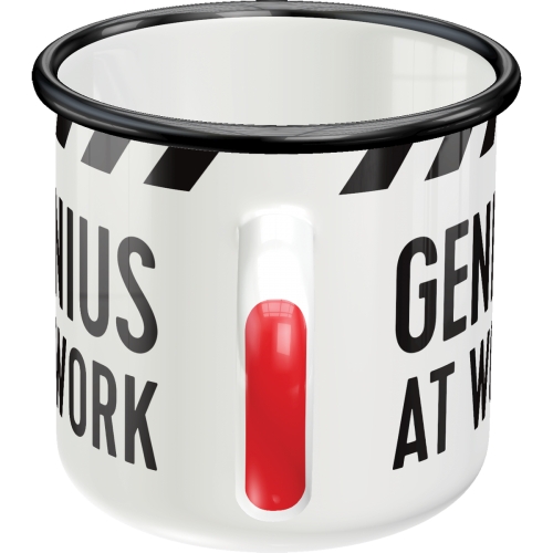 Emaille-Becher Nostalgic Art Retro "Genius at Work" (360ml) 