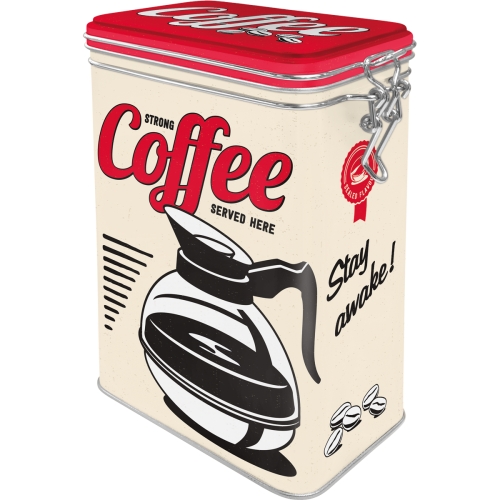 Nostalgic-Art Retro Kaffeedose –Strong Coffee Served Here– (1,3l)